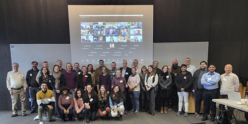 Photo of attendees at the January 2024 Open Science workshop hosted by SEDAC